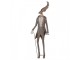 Šedá antik kovová dekorace jelen Deer - 27*15*84 cm Clayre & Eef