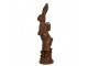 Decorative Figurine Rabbit 91 Cm Brown Ceramic Material - 29*20*91 cm Clayre & Eef