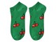 Zelené veselé kotníkové ponožky Cherries - 36-41