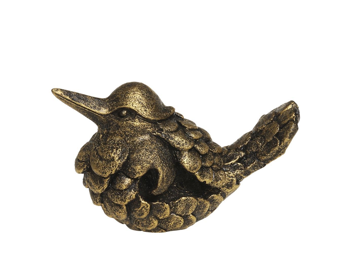 Mosazná antik dekorace socha ptáčka - 11*7*9 cm