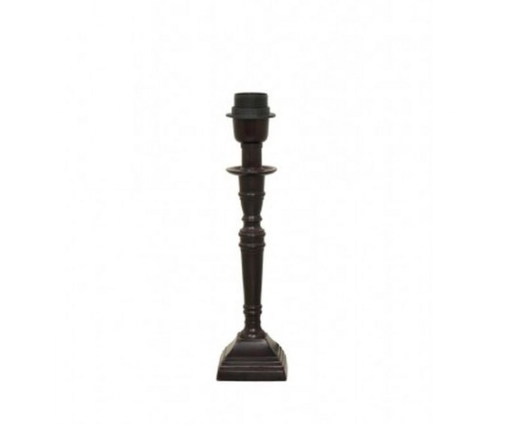 Hnědá noha ke stolní lampě Delhi - 8*8*30 cm / E27