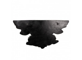 Hnědá nástěnná dekorační police s ornamenty Solangé - 60*23*30 cm