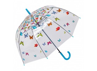 Průhledný deštník s motýlky Butterflies - Ø 90*82 cm