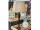 Hnědá noha ke stolní lampě Delhi - 8*8*30 cm / E27