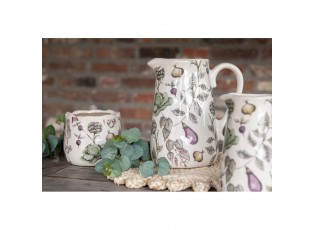 Keramický obal na květináč zelenina The Kitchen Garden - Ø 11*10 cm