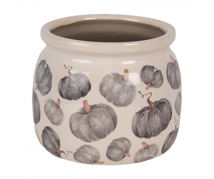 Keramický květináč s dýněmi Country Style Pumpkin M - Ø 16*13 cm