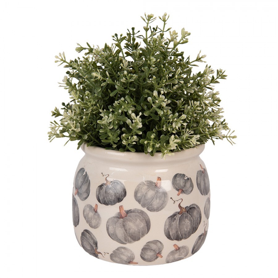 Keramický květináč s dýněmi Country Style Pumpkin M - Ø 16*13 cm