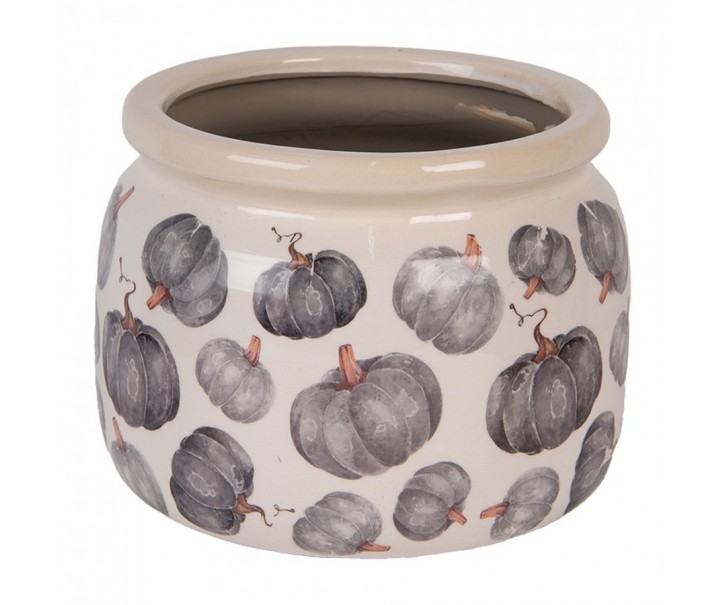 Keramický květináč s dýněmi Country Style Pumpkin L - Ø 20*15 cm