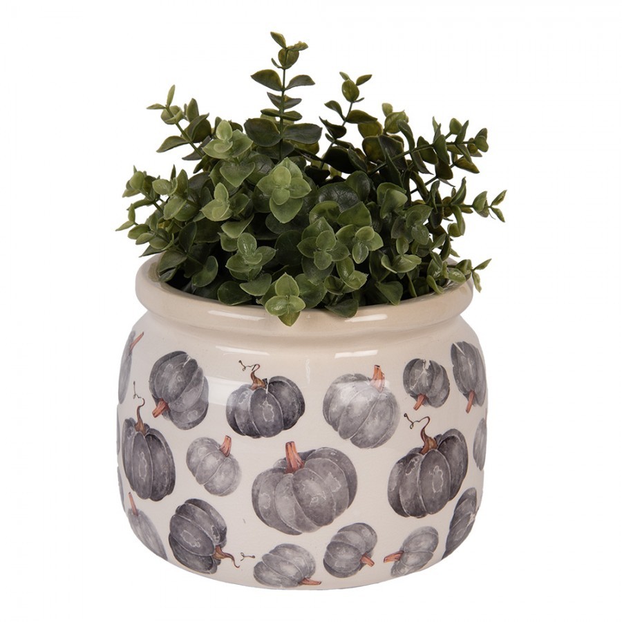 Keramický květináč s dýněmi Country Style Pumpkin L - Ø 20*15 cm