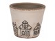 Květináč s perníkovými chaloupkami Gingerbread Bliss S - Ø 12*11 cm