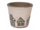 Květináč s perníkovými chaloupkami Gingerbread Bliss S - Ø 12*11 cm