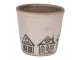 Květináč s perníkovými chaloupkami Gingerbread Bliss M - Ø 15*14 cm
