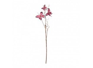 Dekorativní větev s růžovými motýlky Butterfly pink - 14*5*85 cm