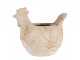 Béžový antik květináč slepička Chicken Brocante - 31*20*27 cm