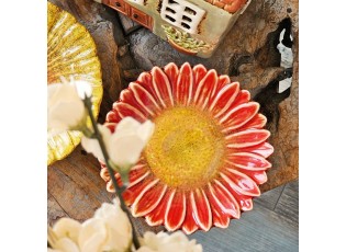 Dekorační keramický talířek ve tvaru květu Retro Uniq - Ø 14*3 cm