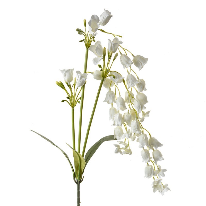 Dekorace bílá umělá květina zvonek Bells Bouquet - 15*6*80 cm