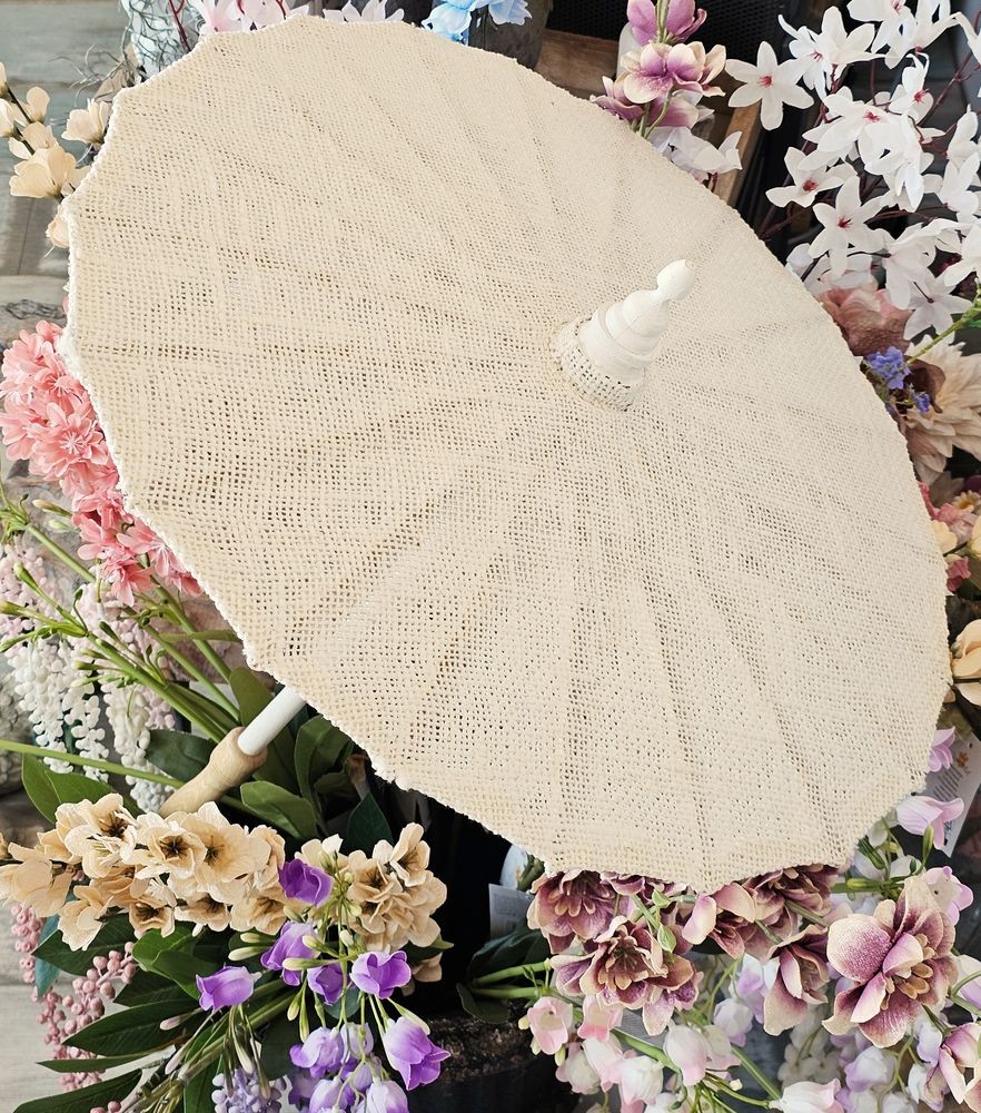 Dřevěný slunečník do ruky Tumanggal - Ø47*57cm