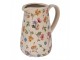 Keramický džbán s květinami Colourful Flowers M - 16*12*18 cm