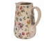 Keramický džbán s květinami Colourful Flowers M - 16*12*18 cm