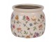 Keramický květináč s květinami Colourful Flowers S - Ø 16*13 cm