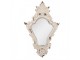 Bílé antik nástěnné zrcadlo s ornamenty Brocante - 27*5*42 cm