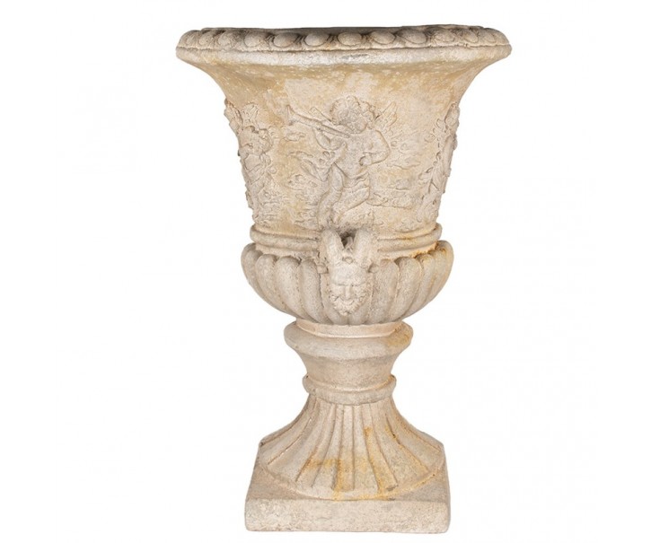 Béžový nástěnný květináč s anděly v barokním stylu Baroque - 54*27*76cm