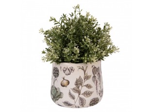 Keramický obal na květináč zelenina The Kitchen Garden S - Ø 14*12 cm