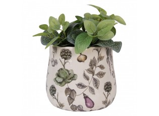 Keramický obal na květináč zelenina The Kitchen Garden L - Ø 21*19 cm