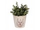 Béžový obal na květináč s jelenem Gentle Wilderness M - Ø 15*14 cm