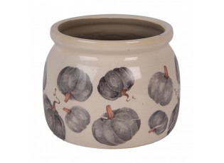 Keramický květináč s dýněmi Country Style Pumpkin S - Ø 12*10 cm
