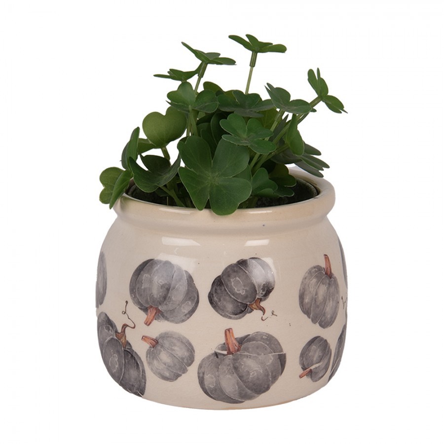 Keramický květináč s dýněmi Country Style Pumpkin S - Ø 12*10 cm