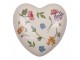 Keramické srdce s květinami Colourful Flower - 12*12*4 cm Clayre & Eef
