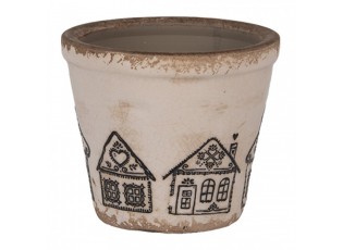 Květináč s perníkovými chaloupkami Gingerbread Bliss XS - Ø 8*7 cm