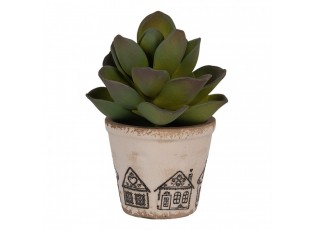 Květináč s perníkovými chaloupkami Gingerbread Bliss XS - Ø 8*7 cm