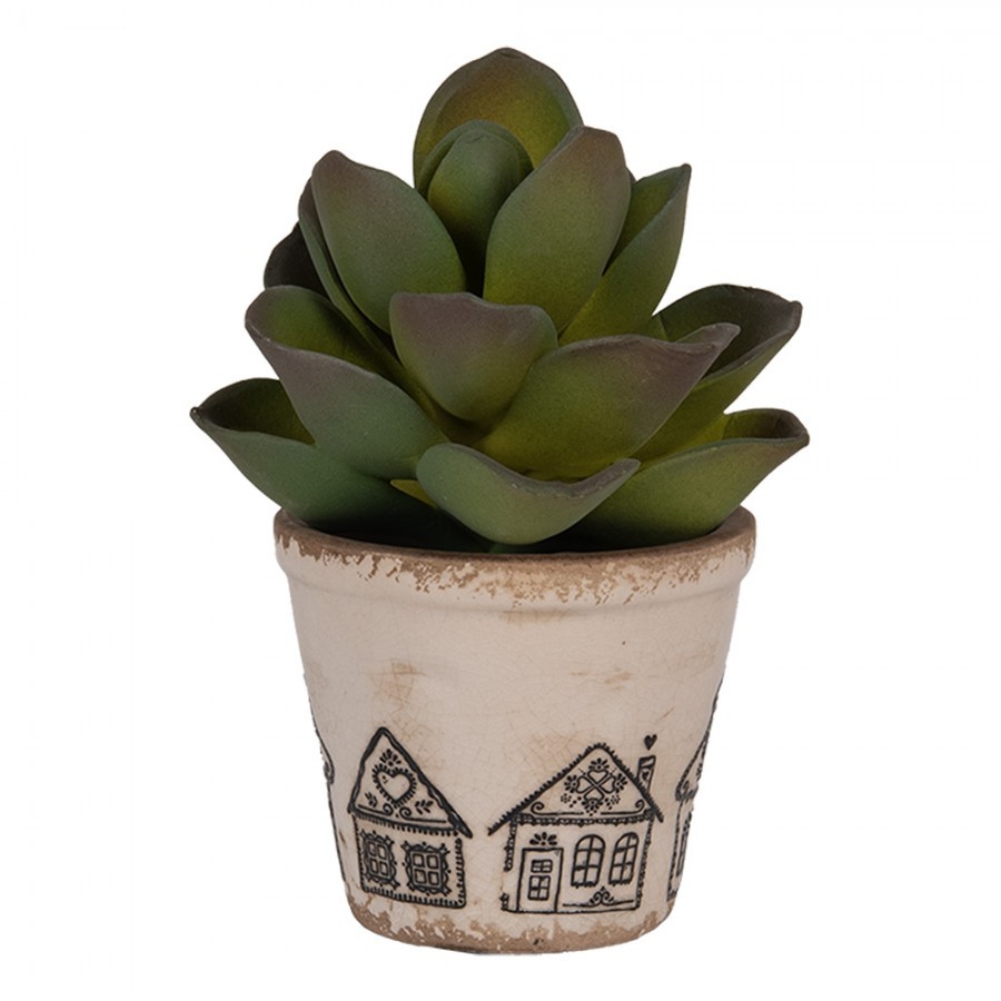 Květináč s perníkovými chaloupkami Gingerbread Bliss XS - Ø 8*7 cm