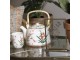 Porcelánová konvička na čaj s japonskými květy - 18*14*12 cm / 0,8L Clayre & Eef