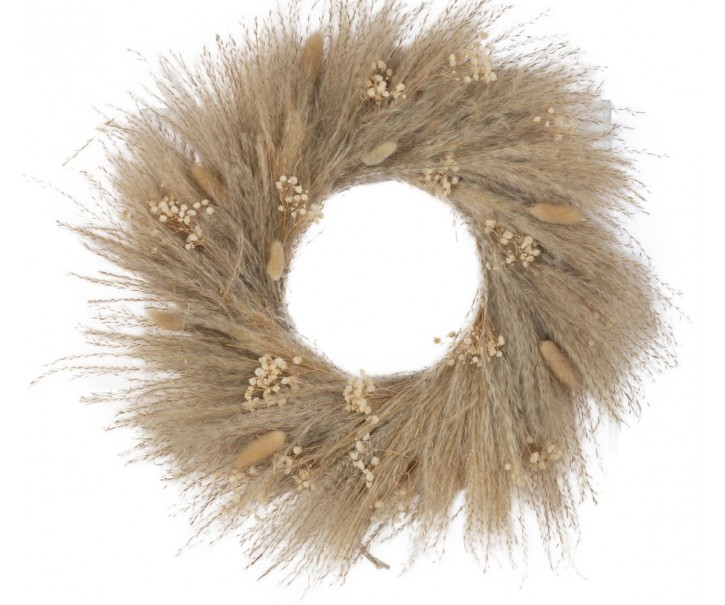Přírodní věnec ze sušených rostlin Branches - Ø 50*7 cm