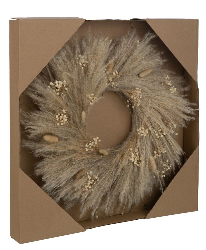 Přírodní věnec ze sušených rostlin Branches - Ø 50*7 cm