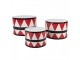 3ks kovový dekorační buben Christmas Drum - Ø 47*32 / Ø 39*28 / Ø 31*22 cm
