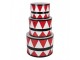 3ks kovový dekorační buben Christmas Drum - Ø 47*32 / Ø 39*28 / Ø 31*22 cm
