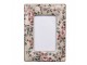Fotorámeček s keramickým okrajem s květy Floria - 13*2*18 cm / 9*13 cm