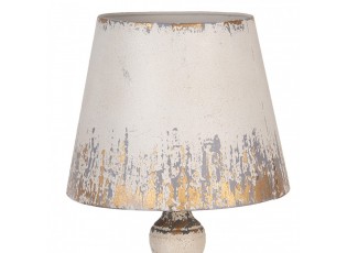 Béžová antik kovová stolní lampa Aurélia - Ø 32*47 cm E27/ma* 1*60W