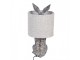 Šedá stolní lampa králík s chlupatým stínidlem Rabbi - Ø 20*43 cm E27/ma* 1*60W