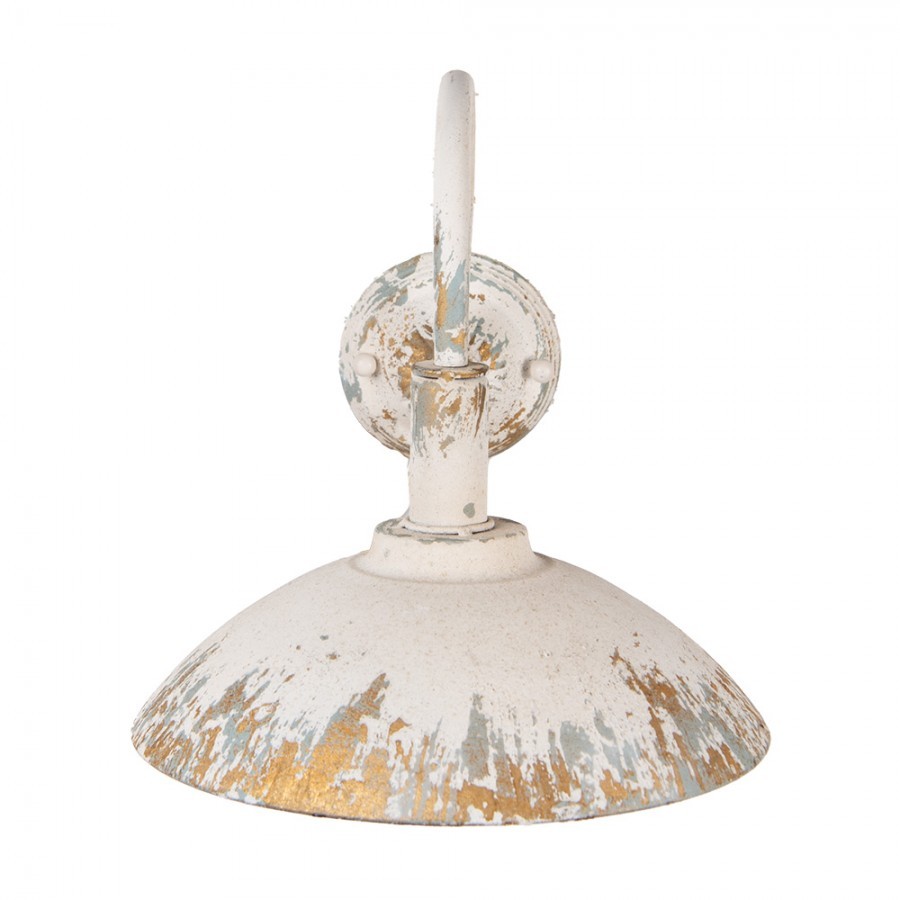 Béžová antik kovová nástěnná lampa Xavièrra - 49*23*27 cm E14/ma* 1*25W