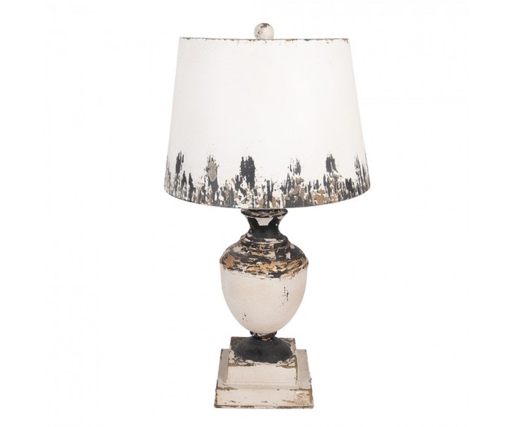 Béžová antik kovová stolní lampa Florence - Ø 32*60 cm E27/max 1*60W