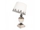 Béžová antik kovová stolní lampa Florence - Ø 32*60 cm E27/max 1*60W