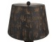 Černá antik dřevěno-kovová stolní lampa Nathalie - Ø 35*64 cm E27/ma* 1*60W