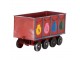 Červená kovová dekorace vláček Locomotive - 63*15*38/50 cm