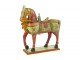 Dřevěná barevná dekorace kůň Mumbai Mango wood - 55*15*58 cm J-Line by Jolipa