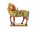 Dřevěná barevná dekorace kůň Mumbai Mango wood - 55*15*58 cm J-Line by Jolipa